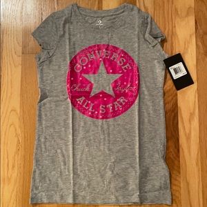Girls FITTED Size L Converse Tee